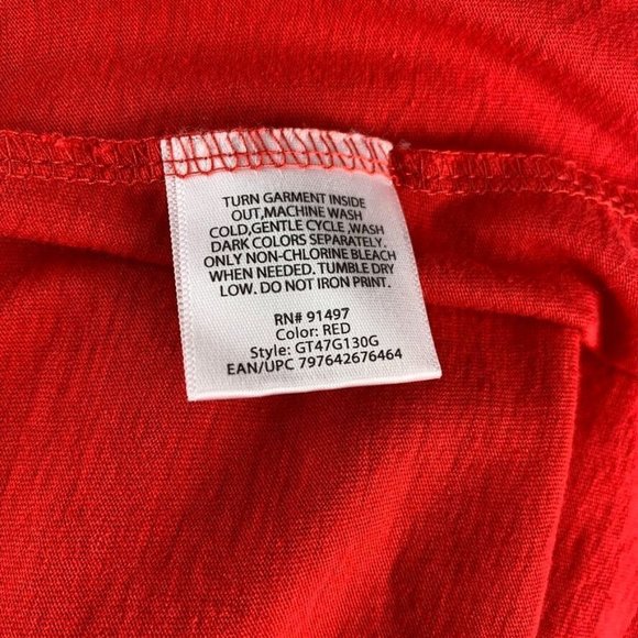 Holiday Time Red Calories Don't Count On Christmas T-shirt Cotton M (8-10) - Picture 7 of 7